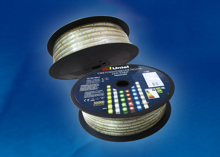 ULS-2835-60LED/m-10mm-IP67-220V-8W/m-50M-W