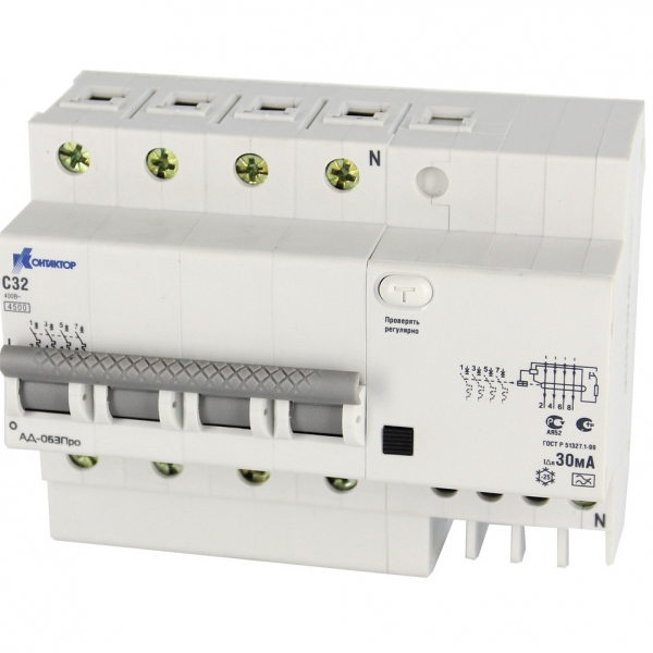 АД-063Про, 4P, 16А, Idn-30mA, тип А АД-063Про, 4P, 16А, Idn-30mA, тип А