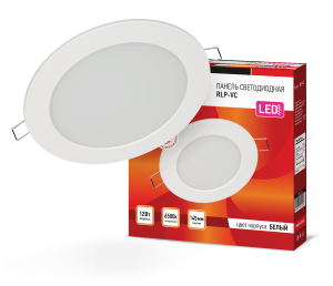 Панель светодиодная встраиваемая круглая RLP-VC 12Вт 230В 6500К 960Лм 145мм белая IP40 IN HOME